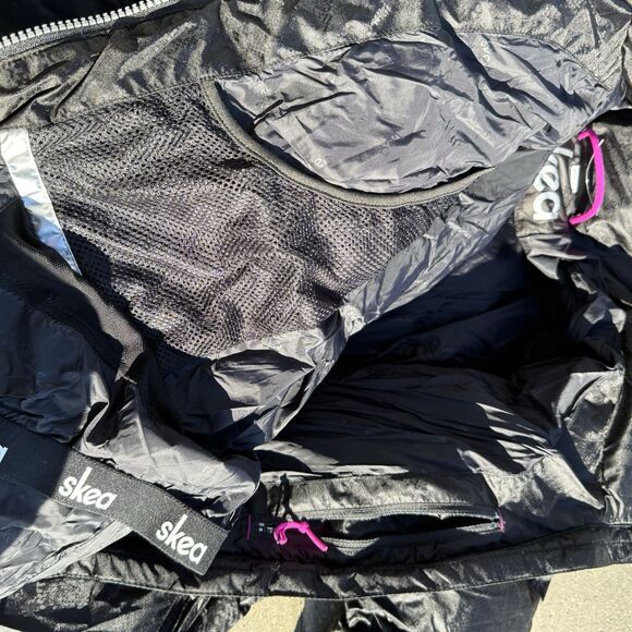 SKEA Limited Womens Re-Anna Parka Black Python Puffer Hood Lined Size 6 NWT $498 - Picture 16 of 16